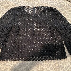 Elegant Black Lace Top